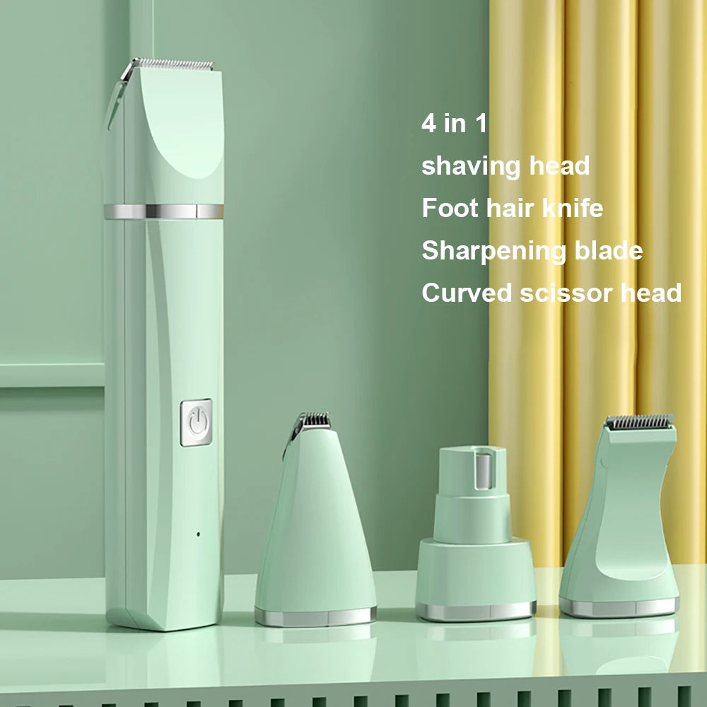 4-in-1 Pet Grooming Kit – Trim, Shave & Nail Grinder for Dogs & Cats
