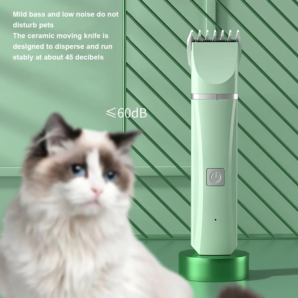4-in-1 Pet Grooming Kit – Trim, Shave & Nail Grinder for Dogs & Cats