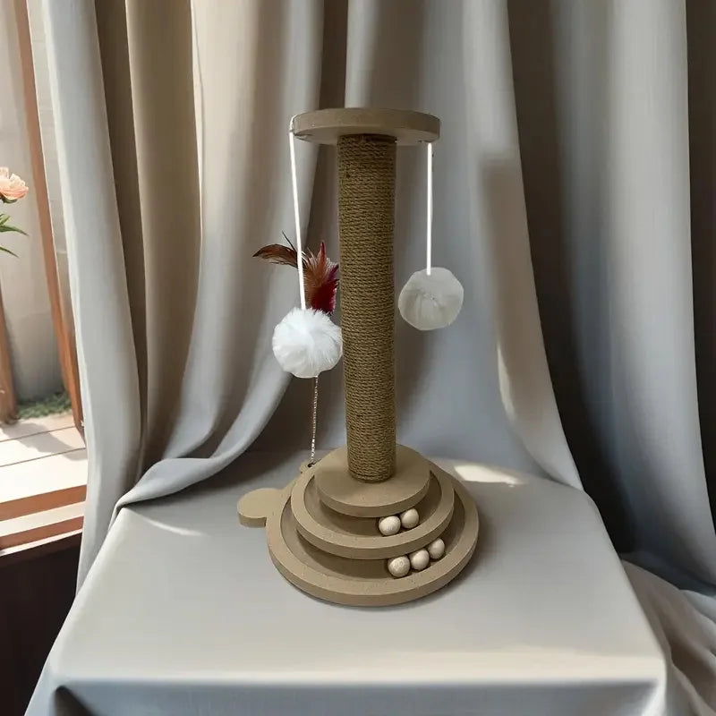 Interactive Cat Play Tower – Scratching & Fun Toy for Endless Entertainment
