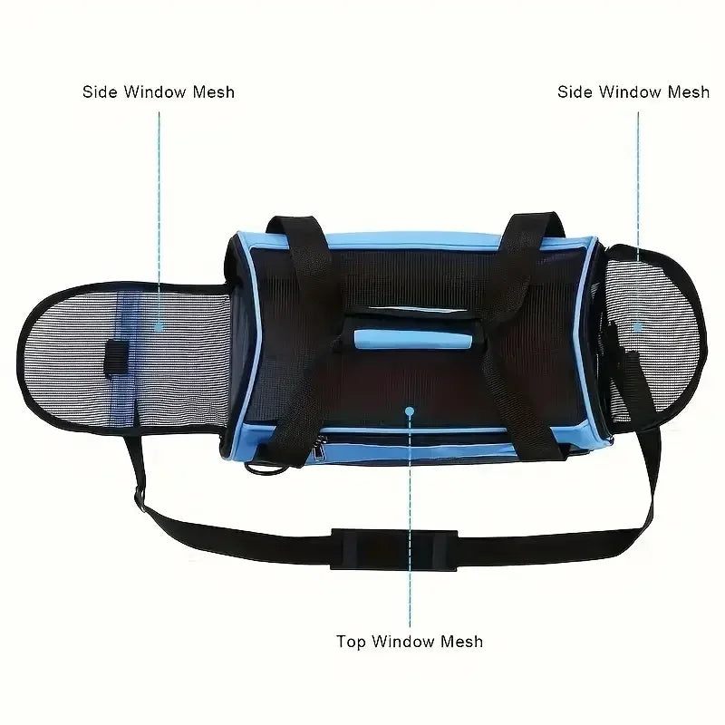 Portable Pet Carrier Bag – Comfortable & Breathable Travel Bag for Cats & Small Dogs