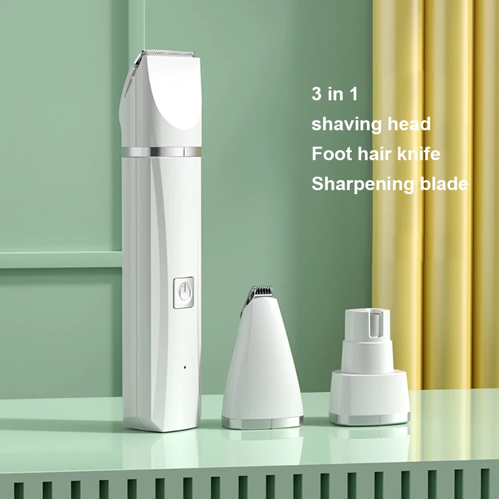 4-in-1 Pet Grooming Kit – Trim, Shave & Nail Grinder for Dogs & Cats
