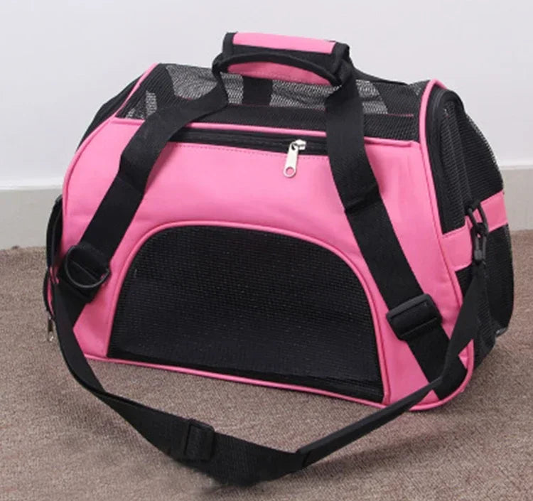 Portable Pet Carrier Bag – Comfortable & Breathable Travel Bag for Cats & Small Dogs