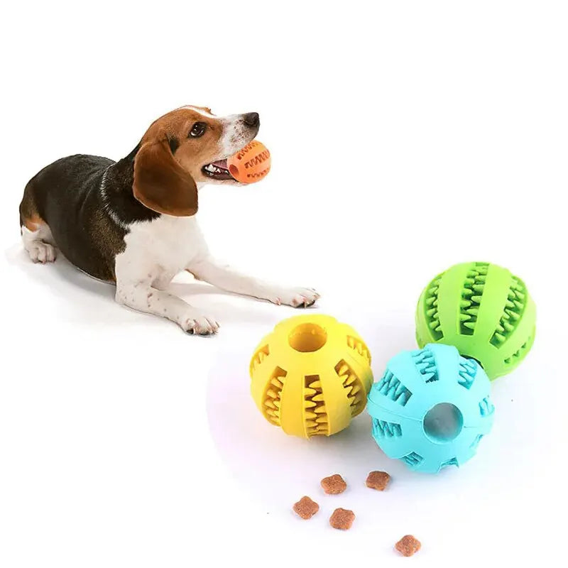 Interactive Treat Ball for Dogs – Fun, Chew-Resistant & Teeth Cleaning Toy