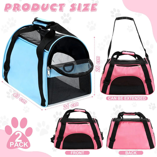 Portable Pet Carrier Bag – Comfortable & Breathable Travel Bag for Cats & Small Dogs
