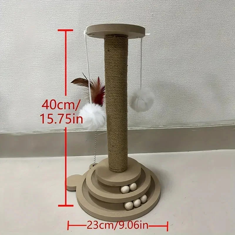 Interactive Cat Play Tower – Scratching & Fun Toy for Endless Entertainment