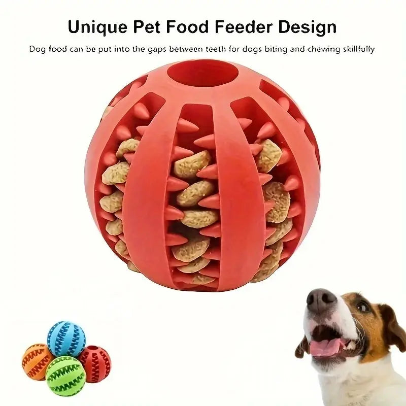 Interactive Treat Ball for Dogs – Fun, Chew-Resistant & Teeth Cleaning Toy