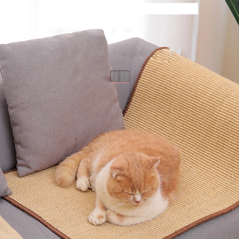 Prevent scratches on furniture with this cat scratching mat